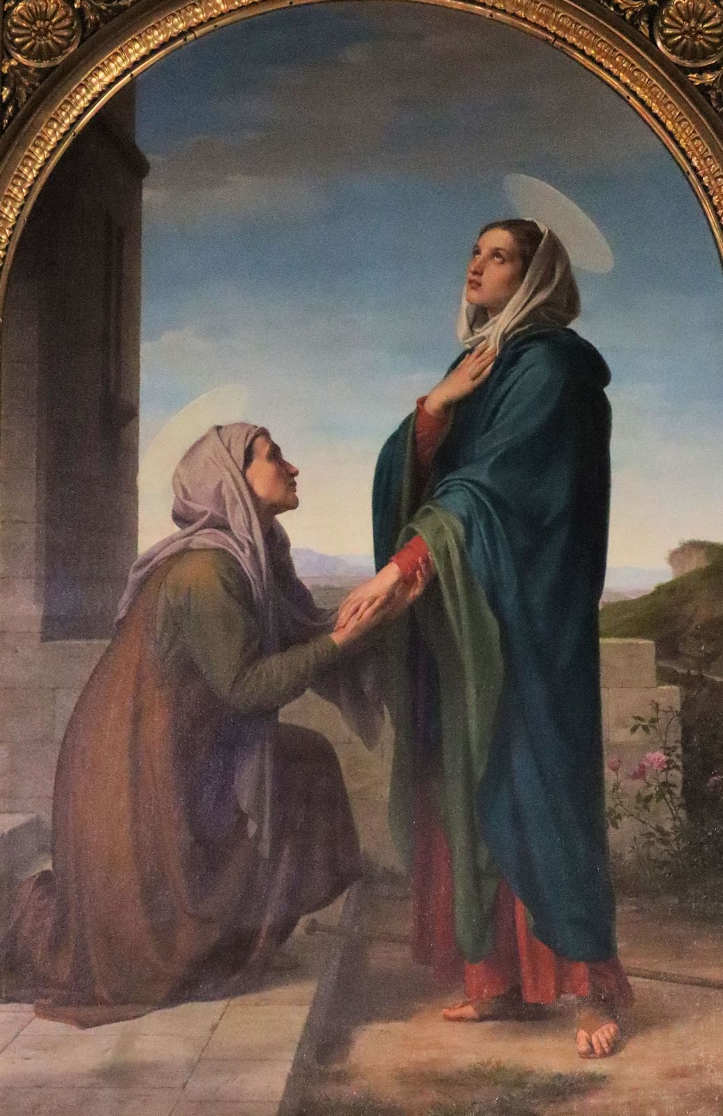 Altarbild: Sabina vor Katharina von Siena, in der Kirche Sant'Elisabetta della Visitazione in Siena