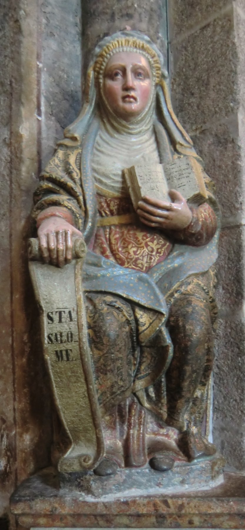 Statue in der Kathedrale in Santiago de Compostela