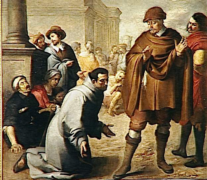 Bartholomé Esteban Murillo: San Salvador de Horta vor dem Inquisiteur von Aragon, um 1645/1646, im Museum in Bayonne