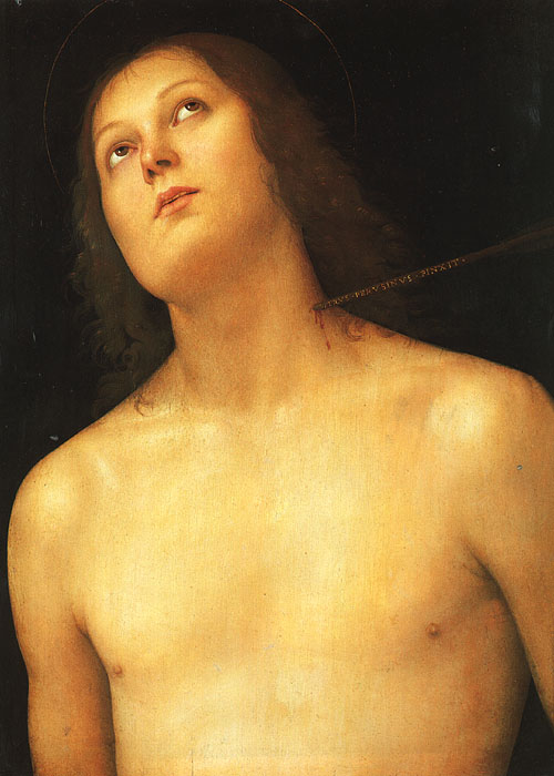 Pietro Perugino: Sebastian, 1493/1494, Hermitage in St. Petersburg