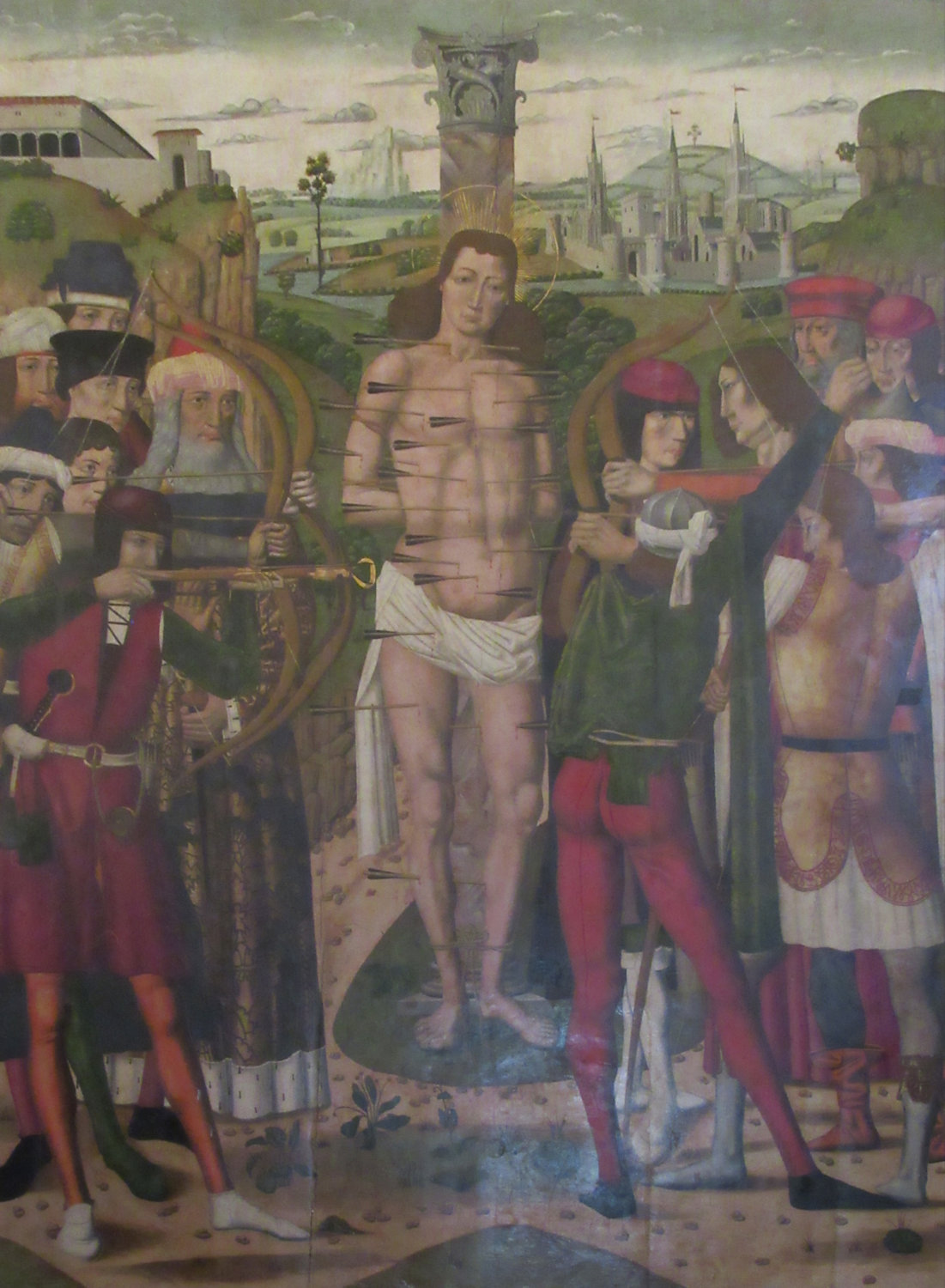 Alonso de Sedano: Sebastians Martyrium, 1488, im Museum der Kathedrale in Palma de Mallorca