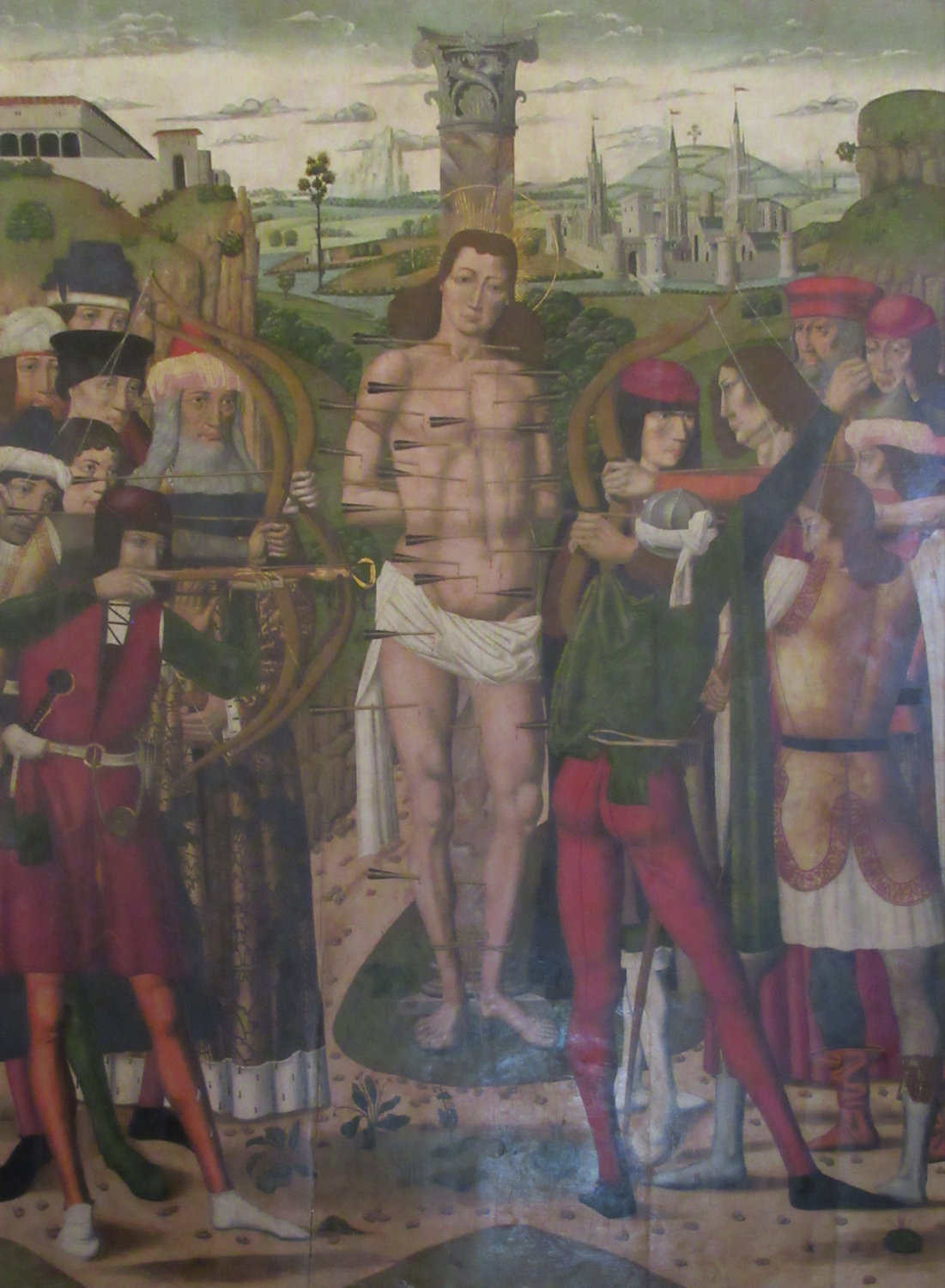 Alonso de Sedano: Sebastians Martyrium, 1488, im Museum der Kathedrale in Palma de Mallorca