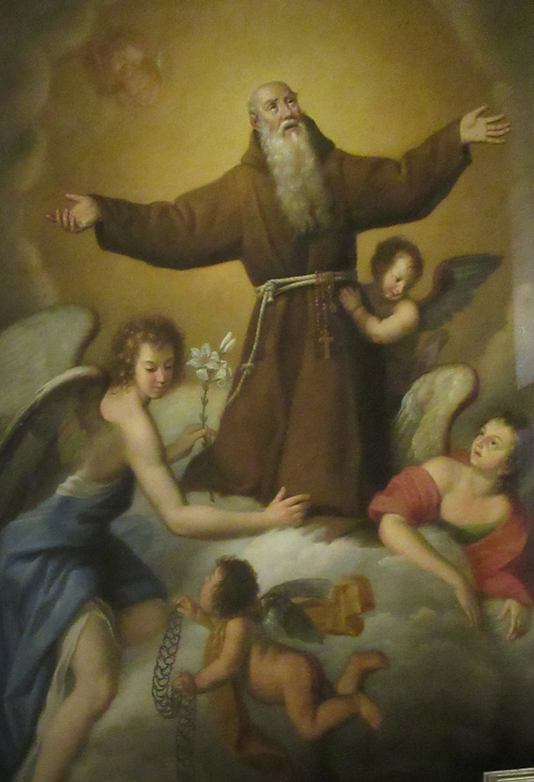 Raffaele Minossi (zugeschrieben): Seraphins Triumph, vor 1805, in der Kirche Santa Maria della Concezione in Rom
