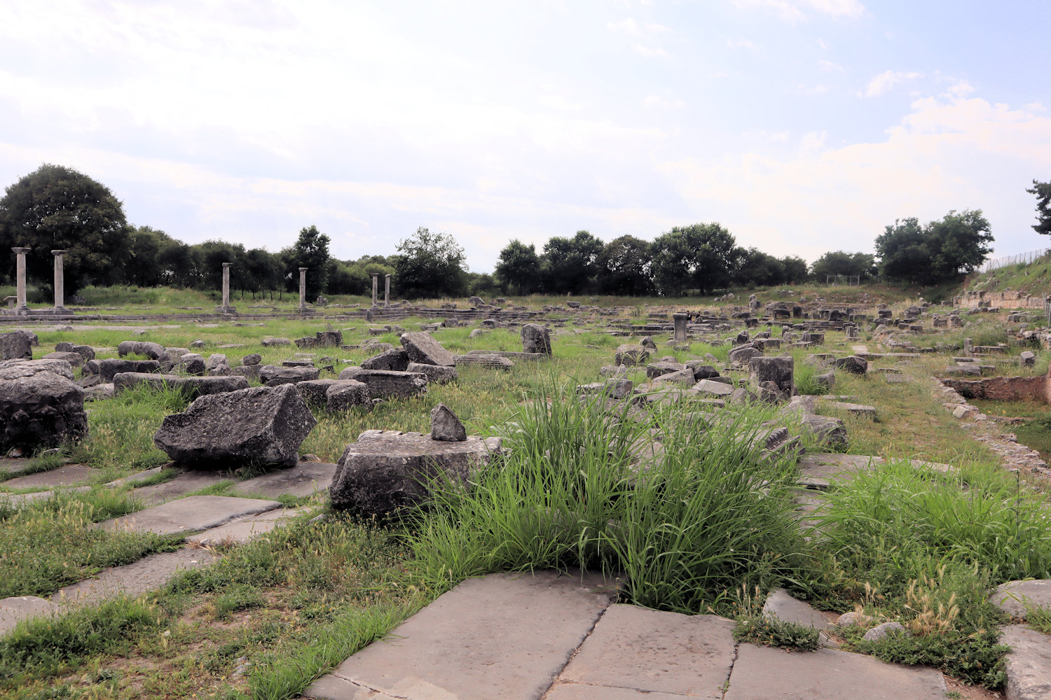Reste der Agora in Philippi