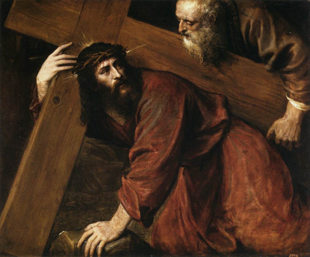Tizian: Jesus und Simon, 1565, im Nationalmuseum del Prado in Madrid