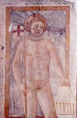 Simoncino von Trient, Votivgabe, 15. Jahrhundert, in der Kirche San Ponziano in Spoleto