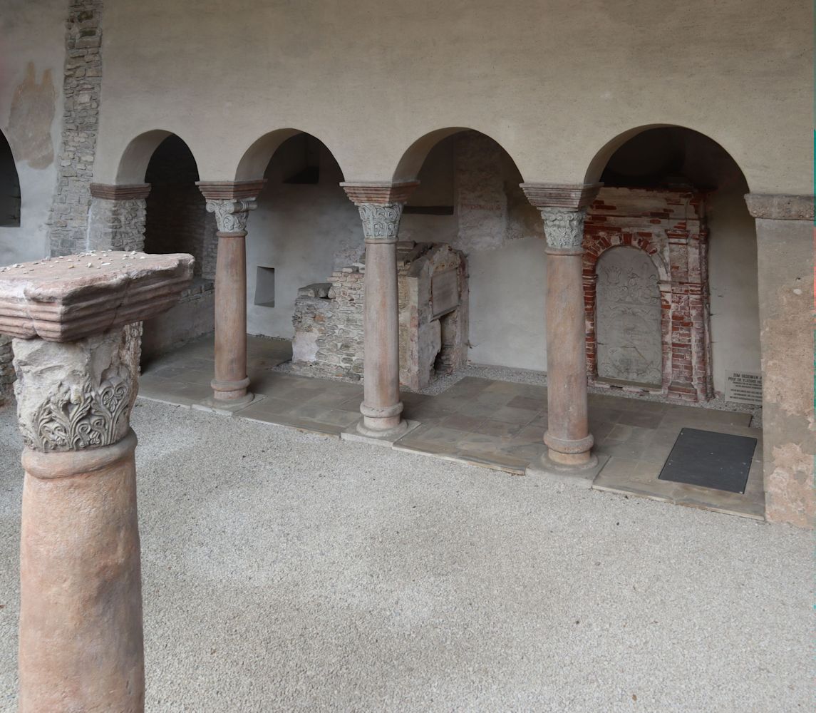 Reste der karolingischen Sola-Basilika in Solnhofen