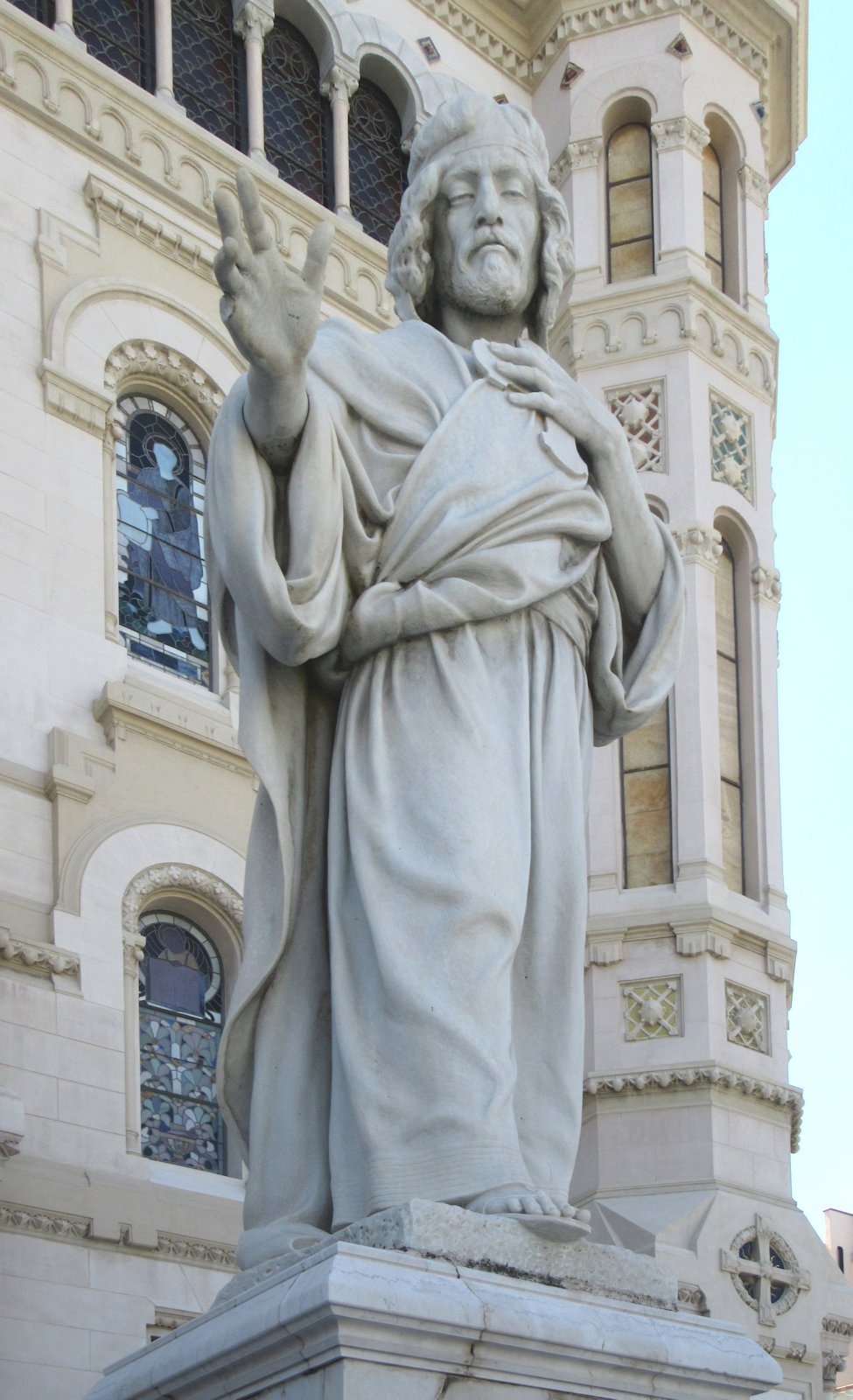 Francesco Jerace: Statue, 1934, an der Kathedrale in Reggio di Calabria