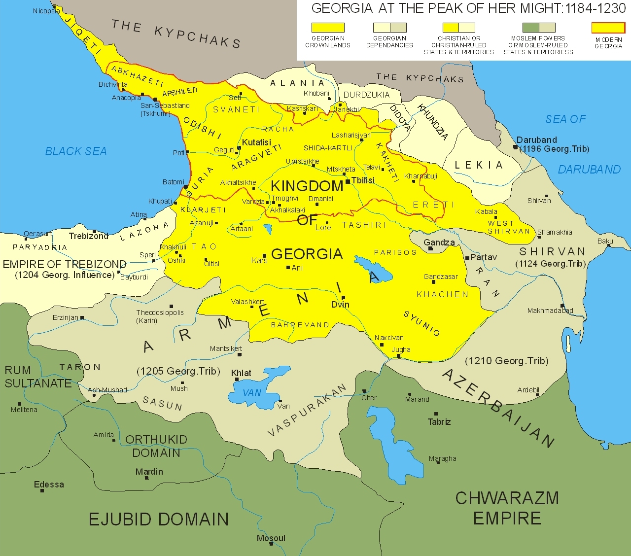Georgien auf dem Höhepunkt seiner Macht 1184 - 1230