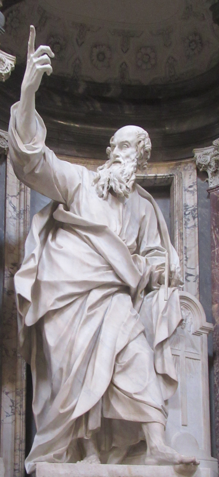 Pierre Legros: Statue, 1705 - 1711, in der Basilika San Giovanni in Laterano in Rom