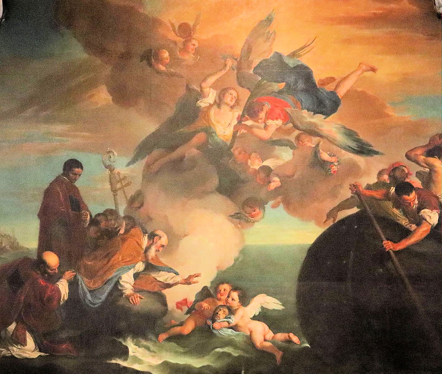 Giambettino Cignaroli: Die Rettung von Torpes' Kopfreliquie, um 1750, in der Kathedrale in Pisa