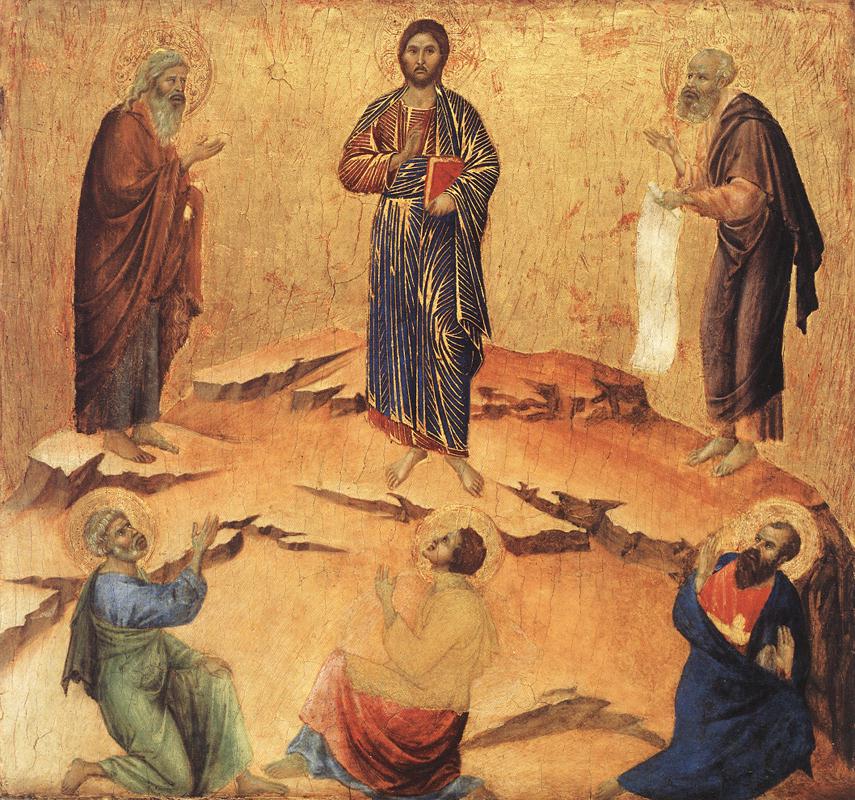 Duccio di Buoninsegna: Verklärung Jesu, 1308 - 11, National Gallery in London