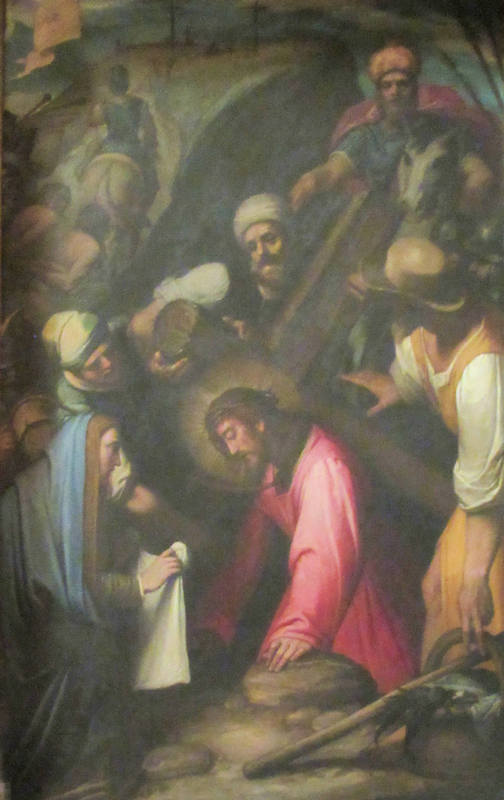 Federico Zuccari: Veronika reicht Jesus das Schweißtuch, Altarbild, 16. Jahrhundert, in der Basilika Santa Prassede in Rom