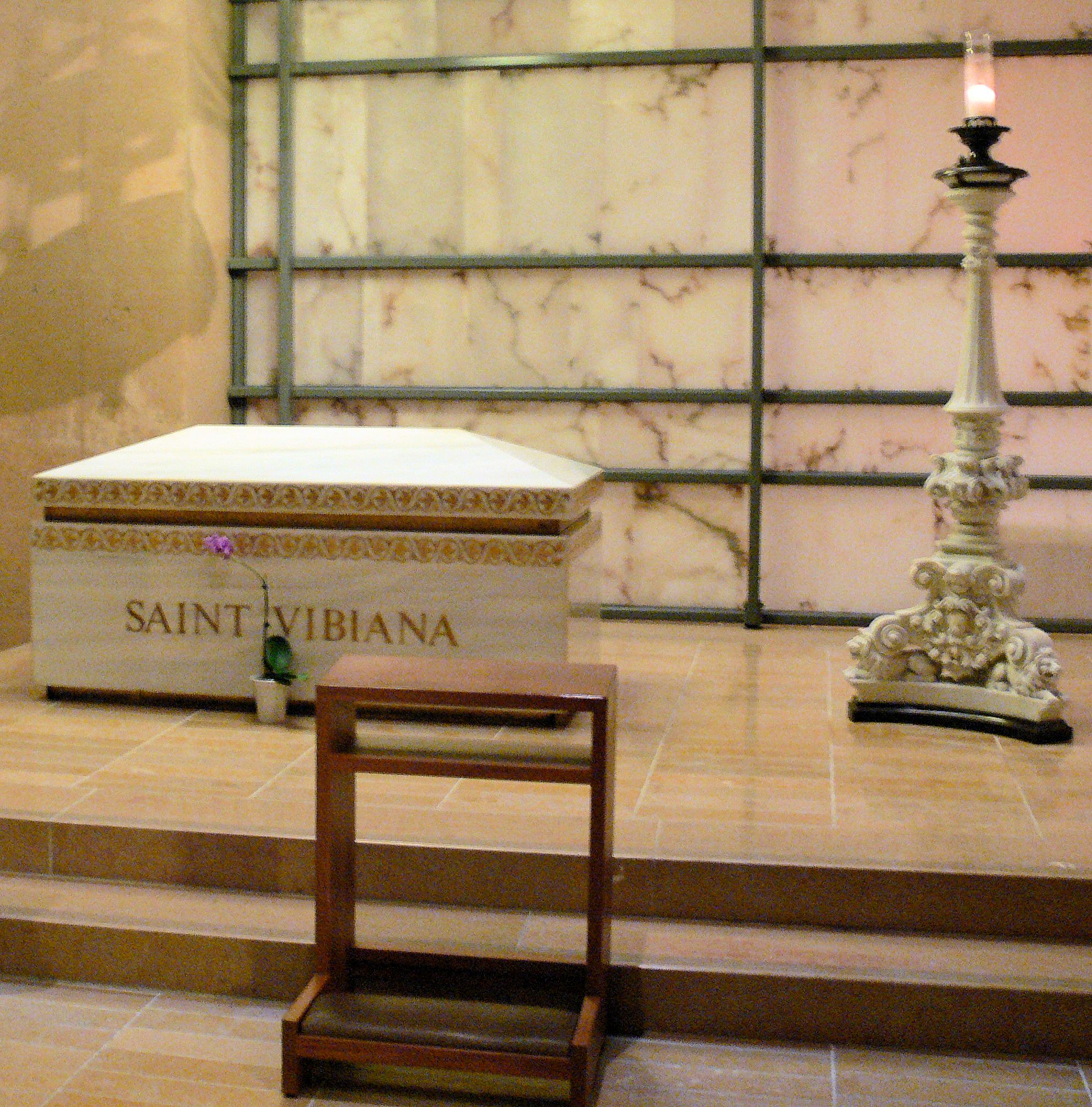 Vibianas Reliquien in der Kathedrale in Los Angeles