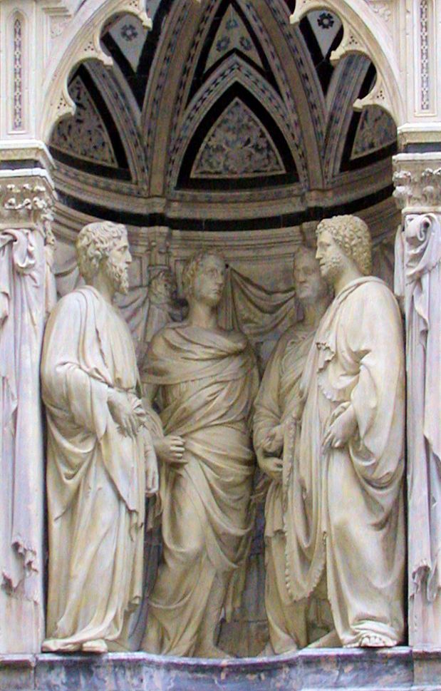 Nanni di Banco: Statuen, 1408, an der Kirche Orsanmichele in Florenz