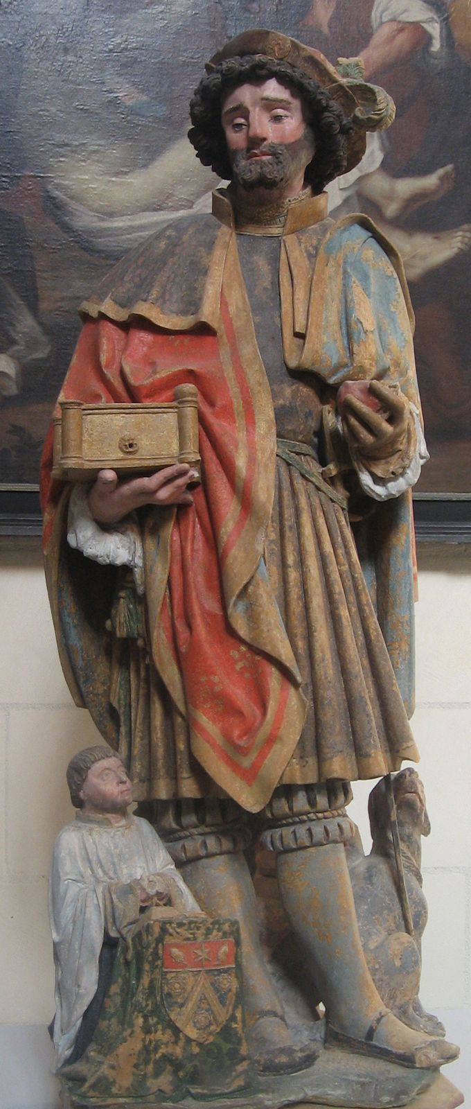 Statue in der Kirche St-Gengoul in Sacey