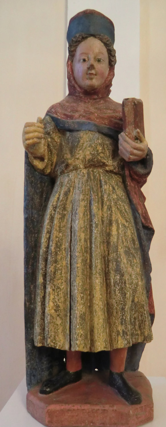 Statue, um 1400, im Museum des Klosters Disentis