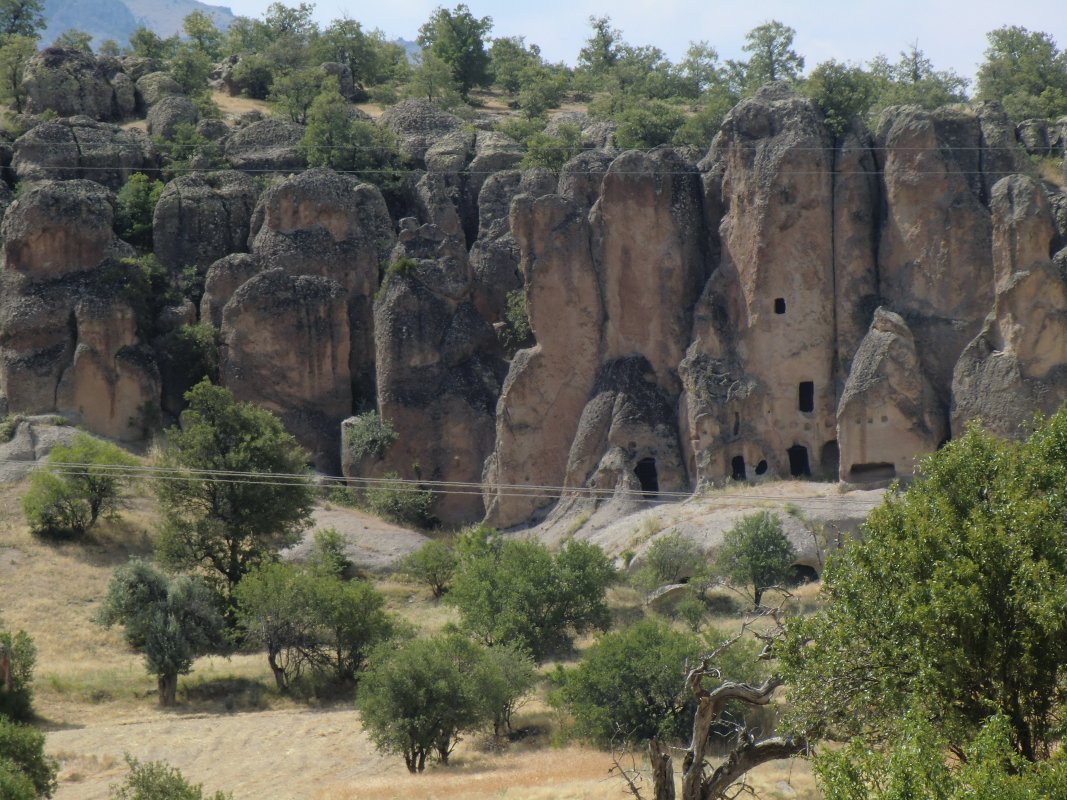 Die ehedem von den Christen bewohnten Höhlen in Kilistra/Gökyurt
