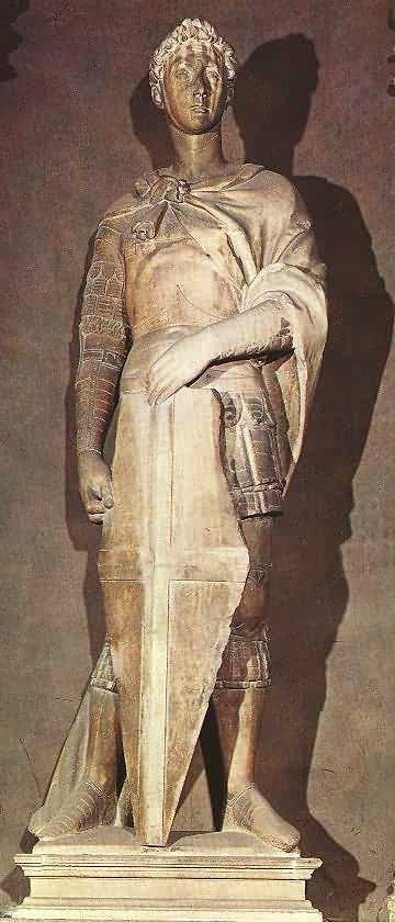 Donatello: Marmorstatue, um 1416, in Orsanmichele in Florenz, heute im Museo Nazionale del Bargello in Florenz