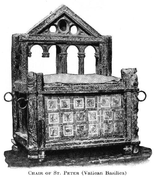 Catholic Encyclopedia Chair Of Peter Okumenisches Heiligenlexikon