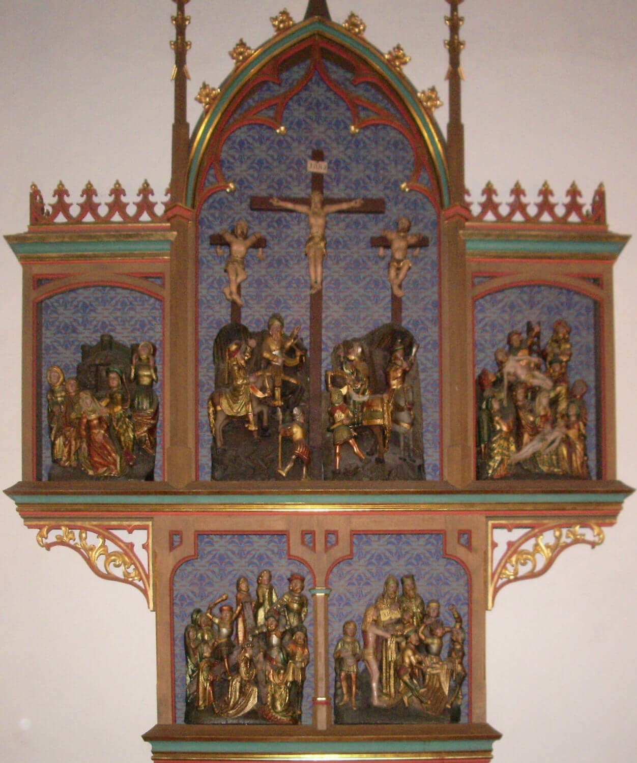 Reliquienaltar für Abachum, Audifax und Marius, die „drei heiligen Ärzte”, in der Salvator-Basilika in Prüm