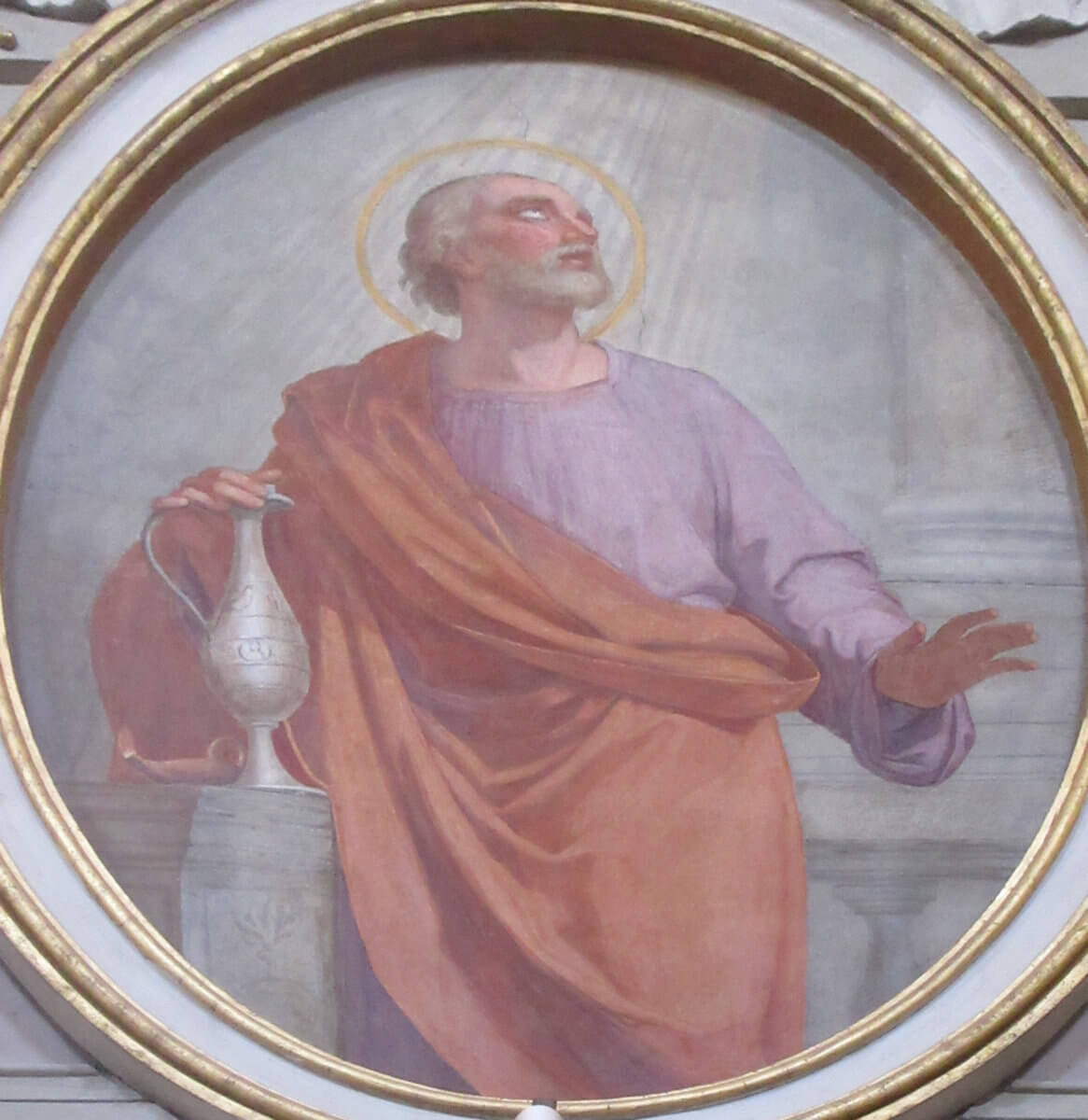 Medaillon in der Kirche Santi Michele e Magno in Rom