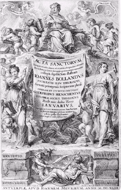 Titelblatt des I. Bandes der Acta Sanctorum