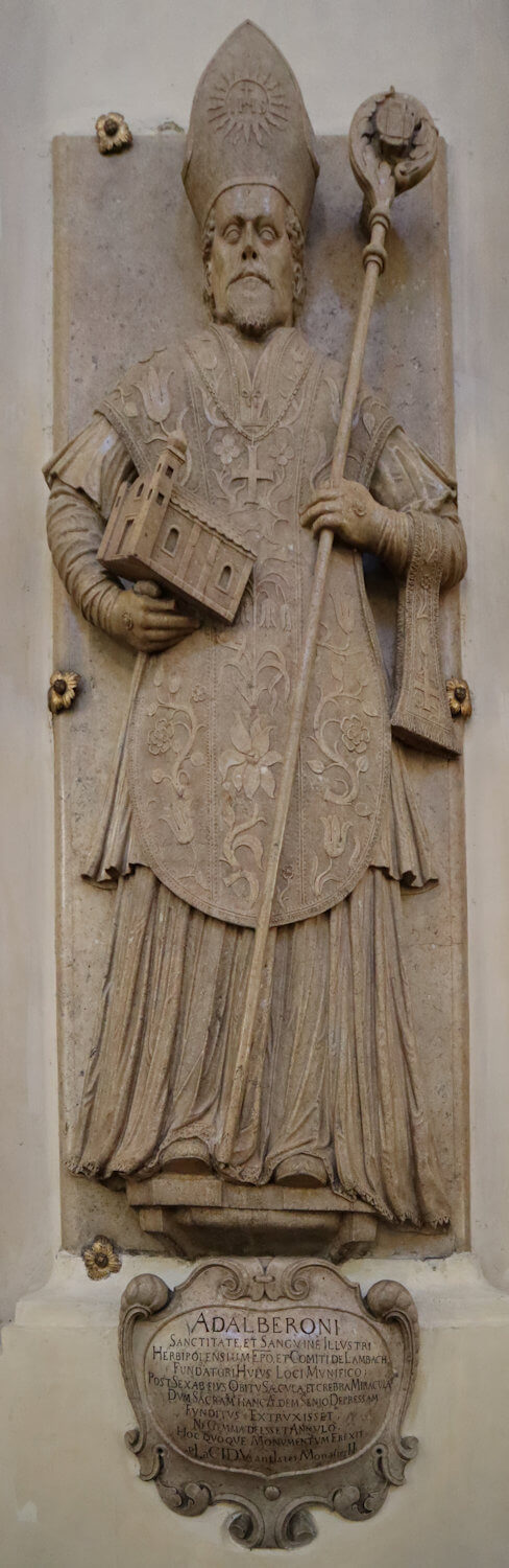 Epitaph: Adalbero, 1659, in der Stiftskirche in Lambach in Oberösterreich