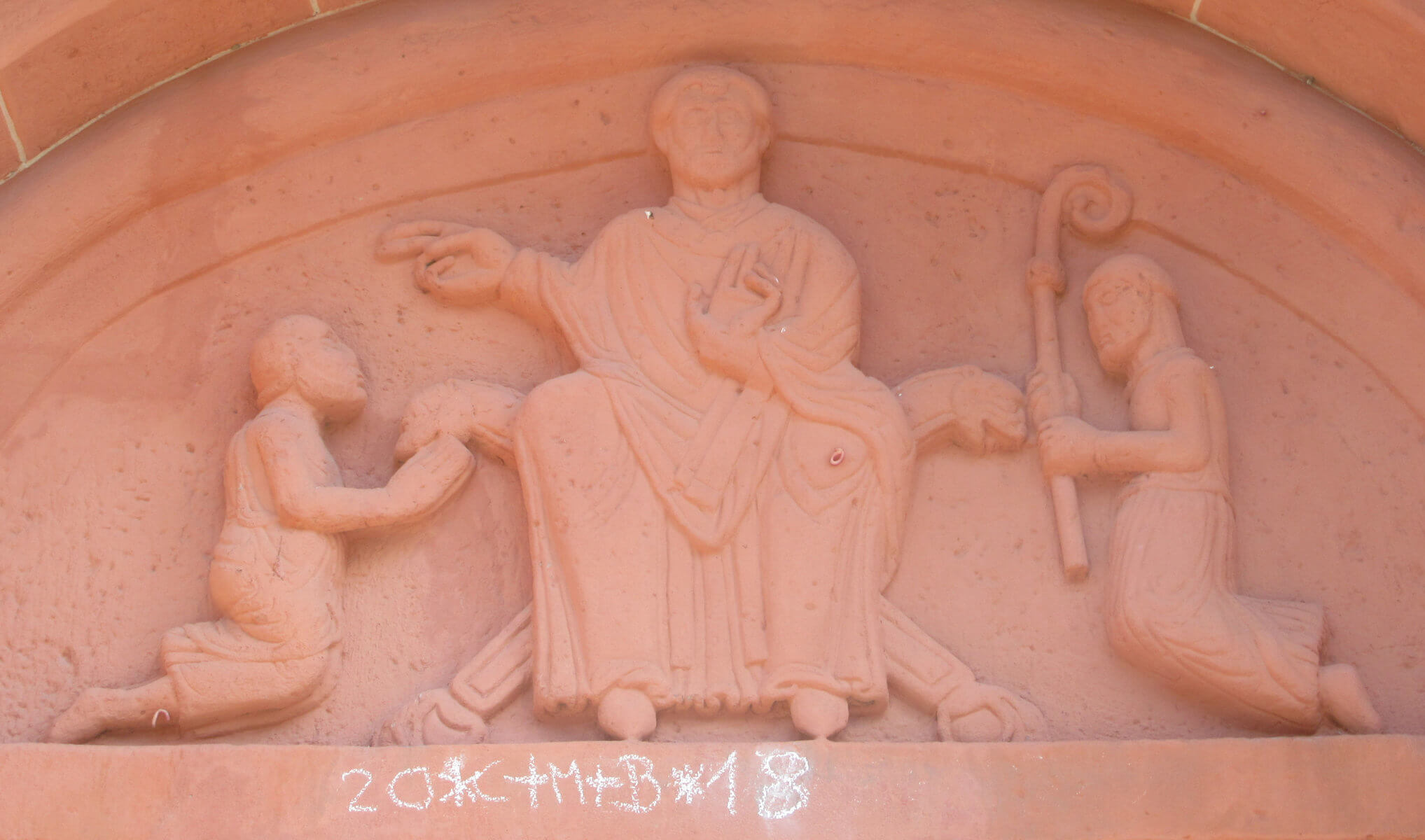 Statue, ums 17. Jahrhundert, in der Kirche St. Aposteln in Köln