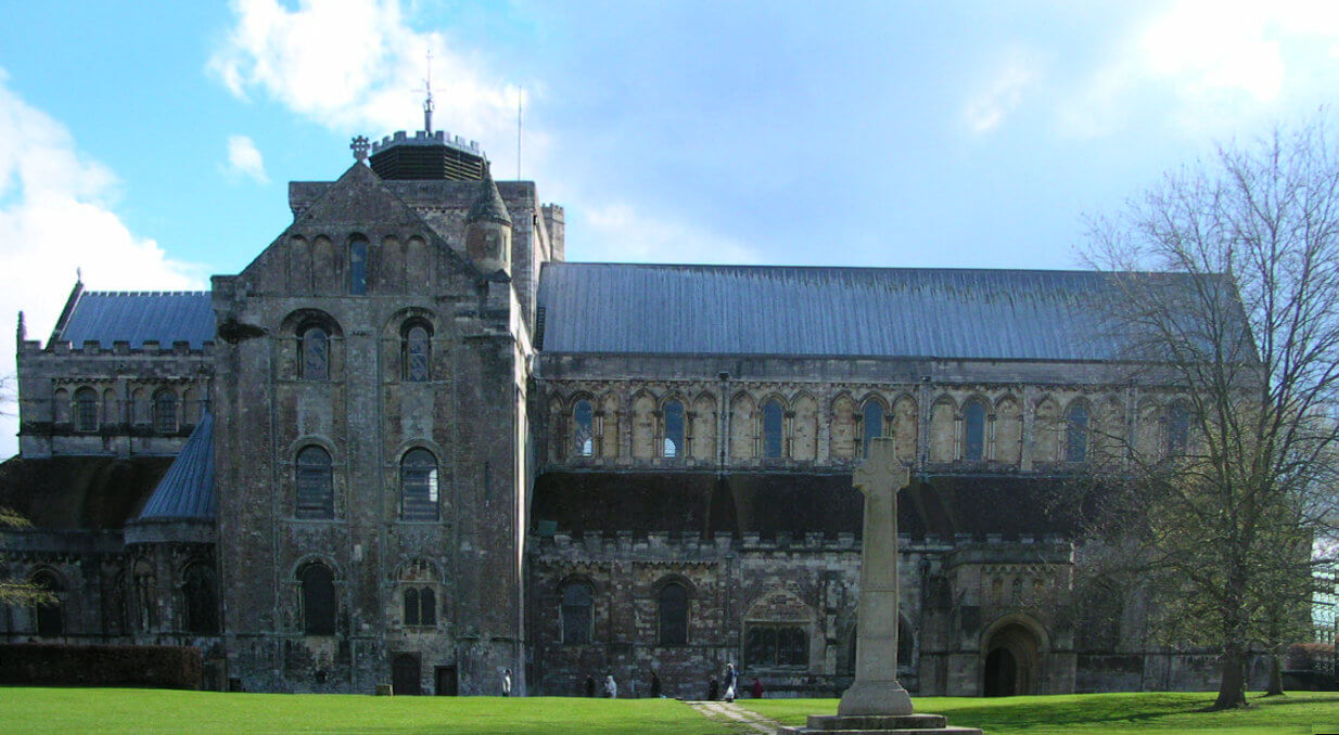 Die ab 1000 erbaute heutige Kirche der ehemaligen Abtei Romsey