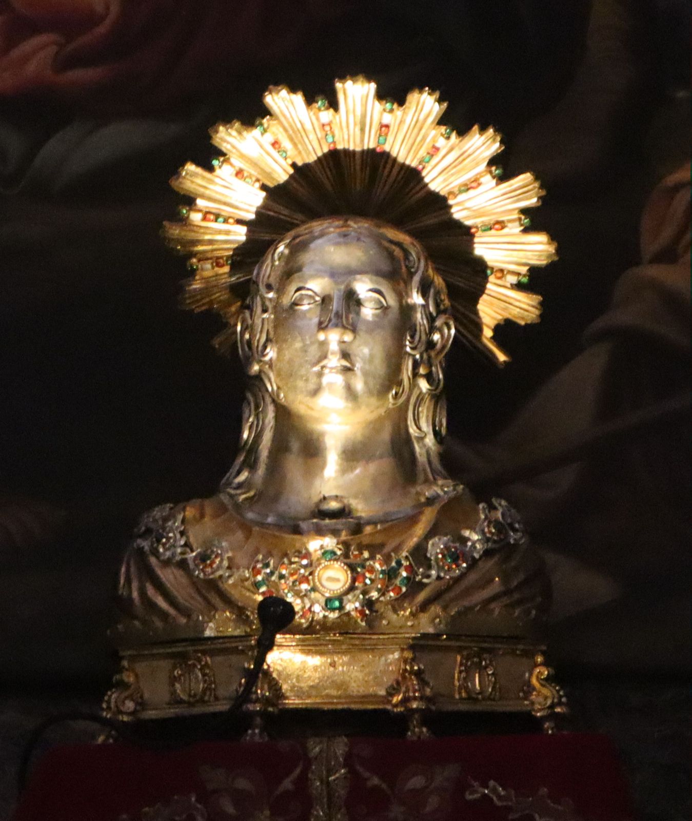 Reliquiar in der Kathedrale in Palestrina
