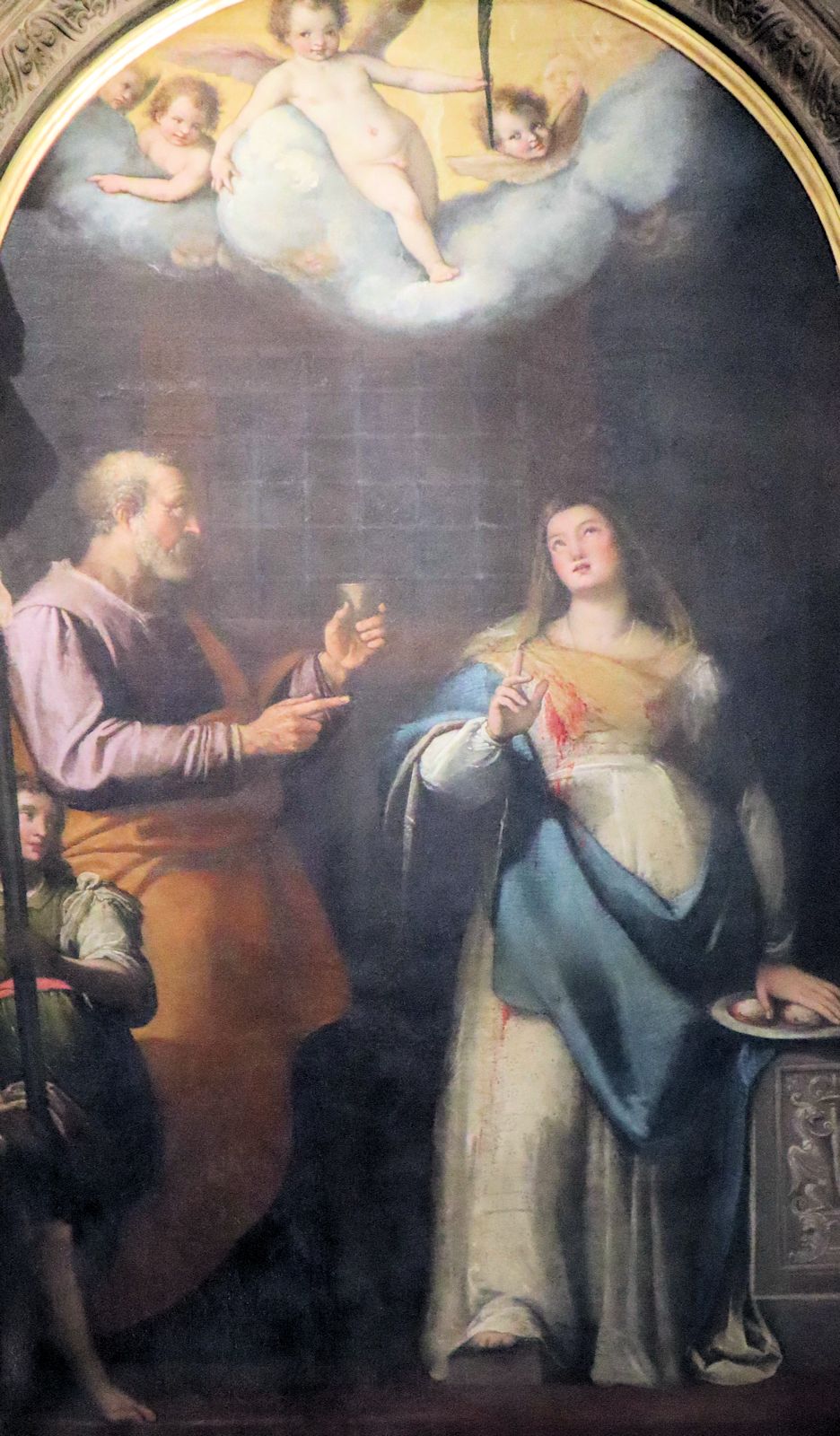 Federico Zuccari: Petrus erscheint Agatha, 1597, im Dom in Mailand