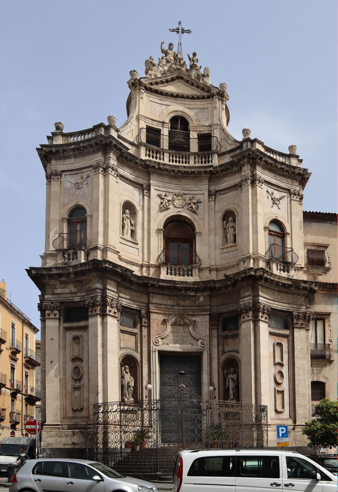 Kirche San Placido in Catania, der Überlieferung zufolge erbaut an der Stelle von Agathas Haus
