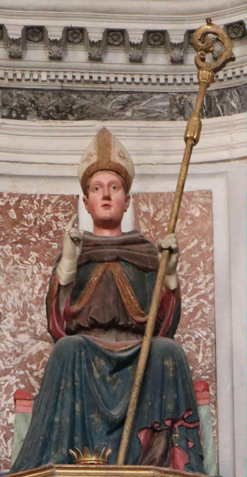 Statue, 15. Jahrhundert, in der Kirche Sant'Alvise in Venedig