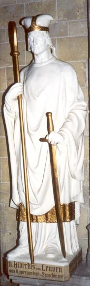 Statue, um 1850, in der Germanuskirche in Tienen