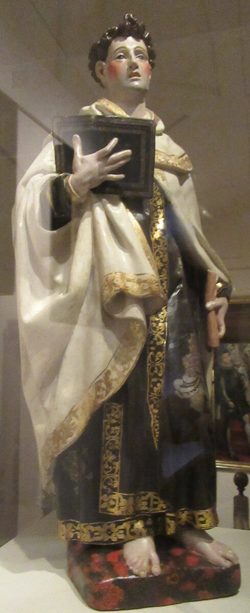 Statue, 18. Jahrhundert, im Museum Santa Teresa in Alba de Tormes