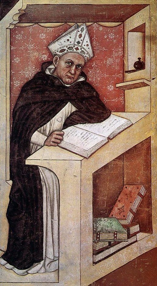 Tommaso di Modene: Fresko von 1352 im Kapitelsaal des ehemaligen Dominikanerklosters San Niccolò in Treviso