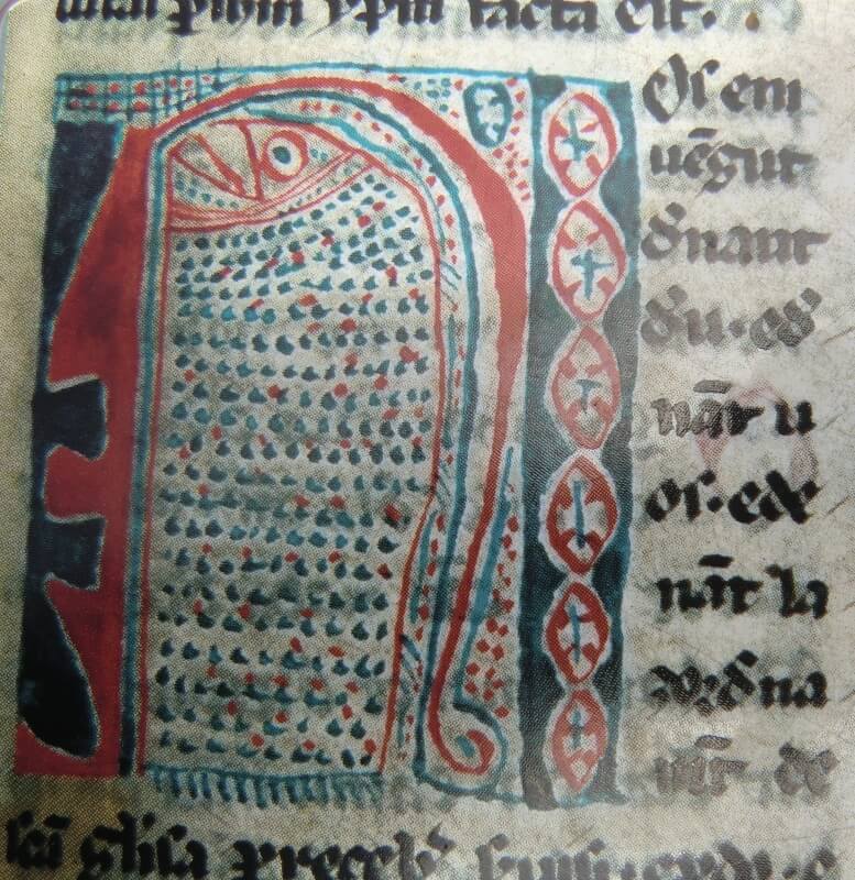 Aus der Bibel der Albigenser in occitanischer Sprache, in der Bibliothèque National de Frace in Paris