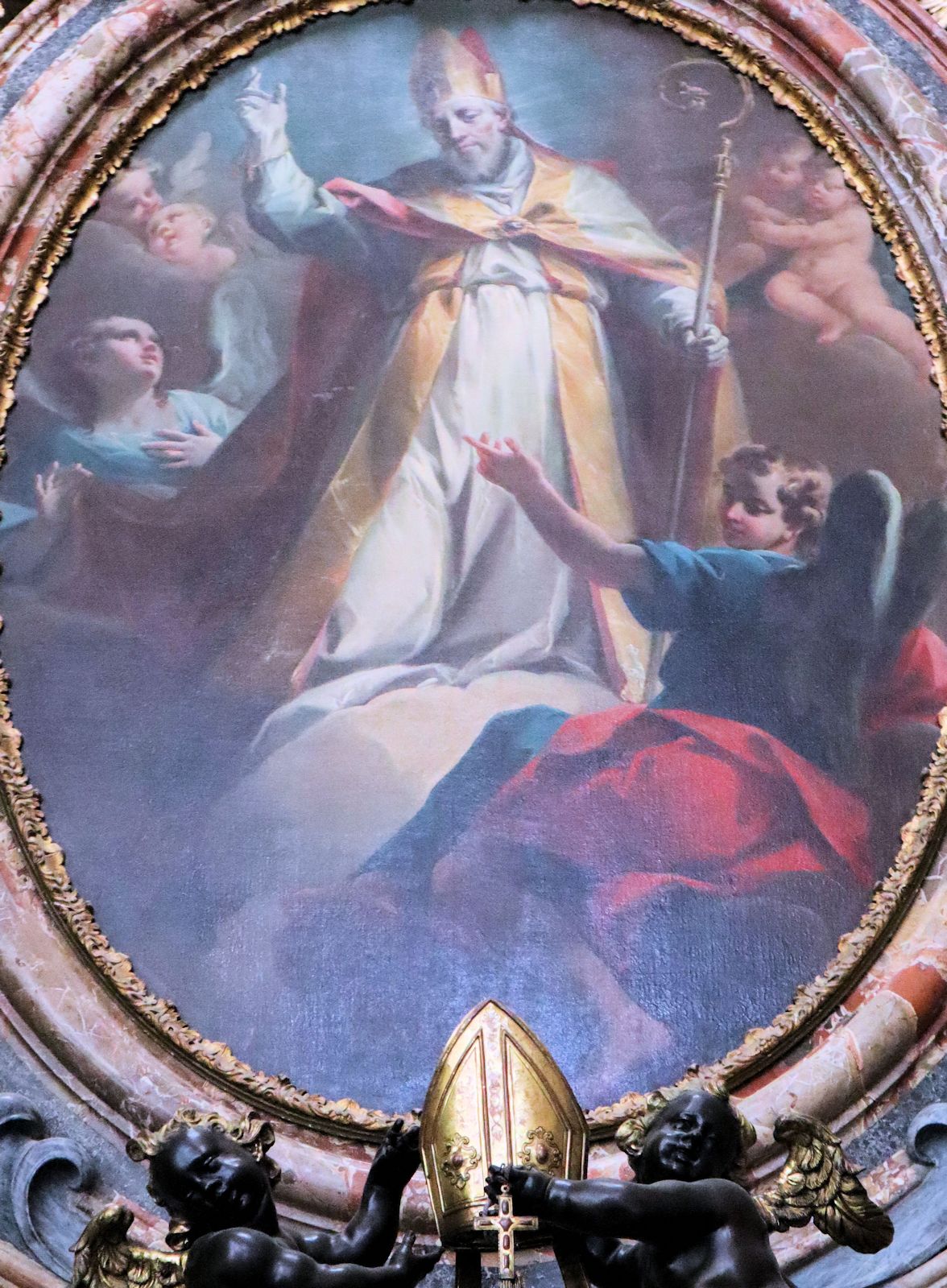 Federico Ferrari: Alexander segnet, 1745, in der Kathedrale in Pavia