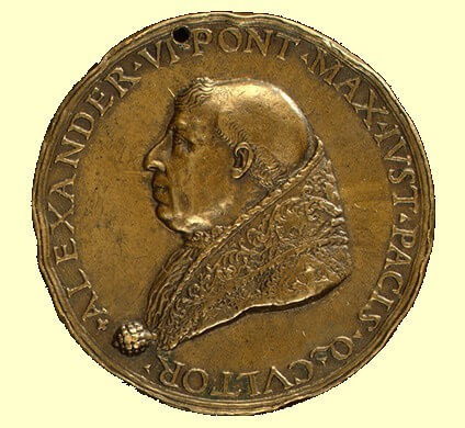 Münze mit Papst Alexander VI., National Gallery of Art in Washington