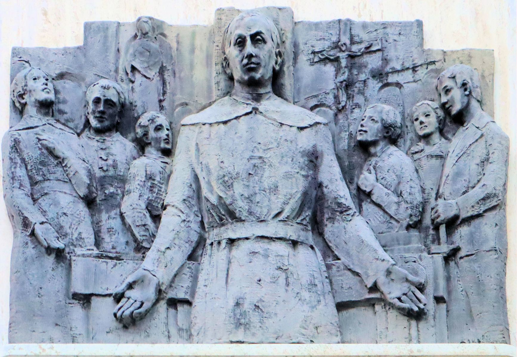 Relief an der Pfarrkirche in Bovisio Masciago