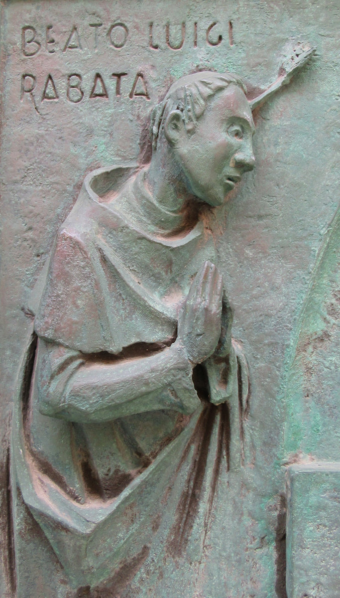 Bronzerelief an der Kathedrale in Trapani