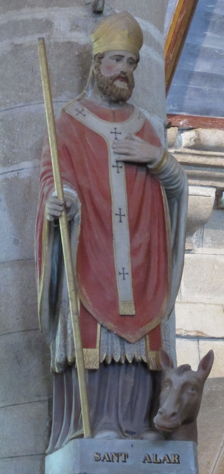 Statue in der Pfarrkirche in Pleyben in der Bretagne