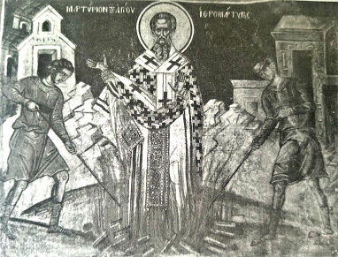 Fresko: Anastios' Martyrium