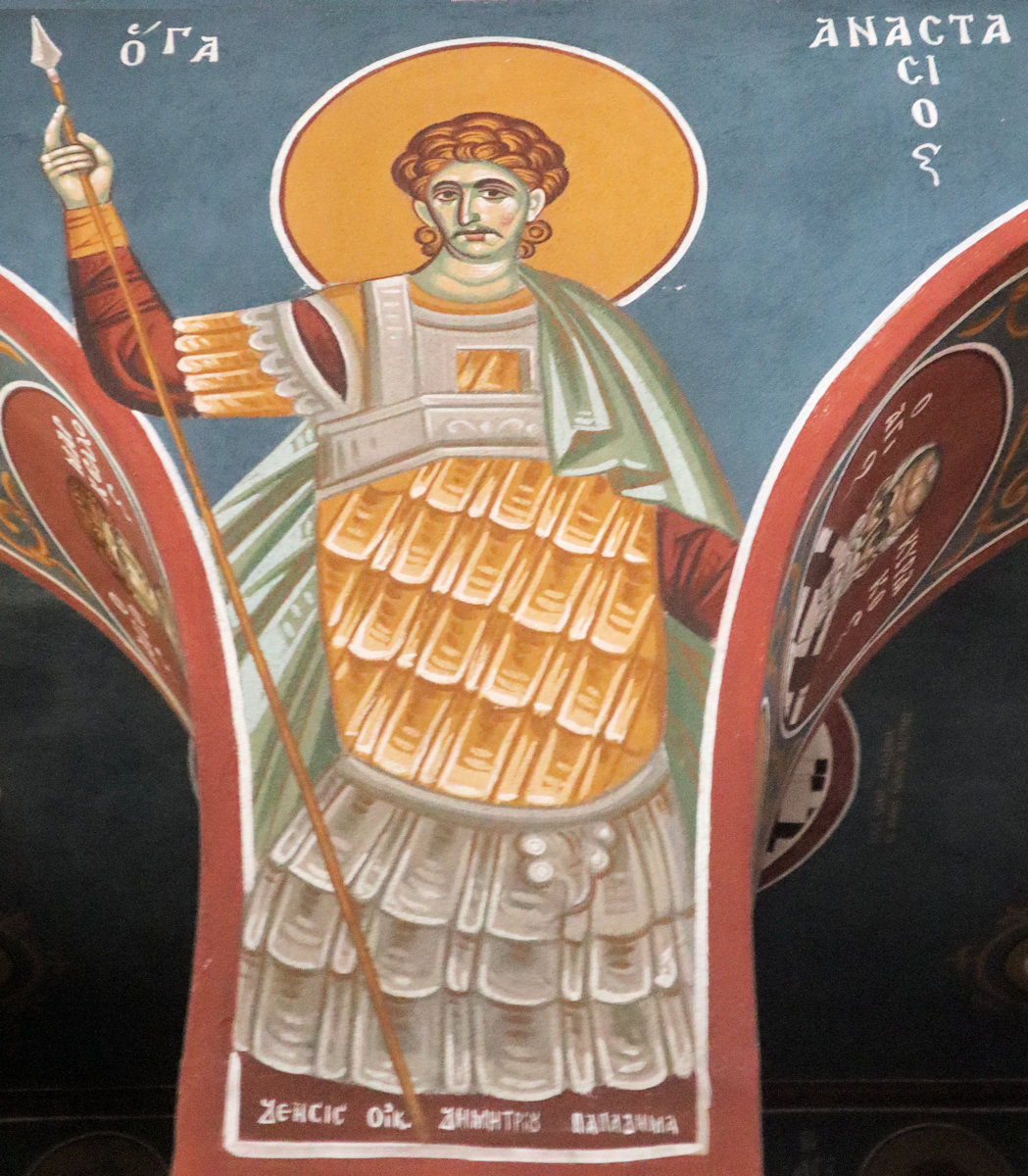 Fresko in der Metropolitankirche in Arta in Griechenland