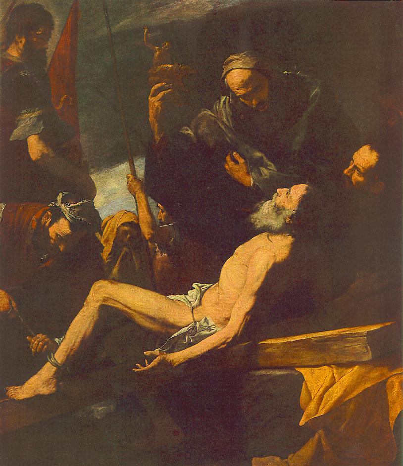 Jusepe de Ribera: Andreas' Kreuzigung, 1628 Museum der schönen Künste in Budapest