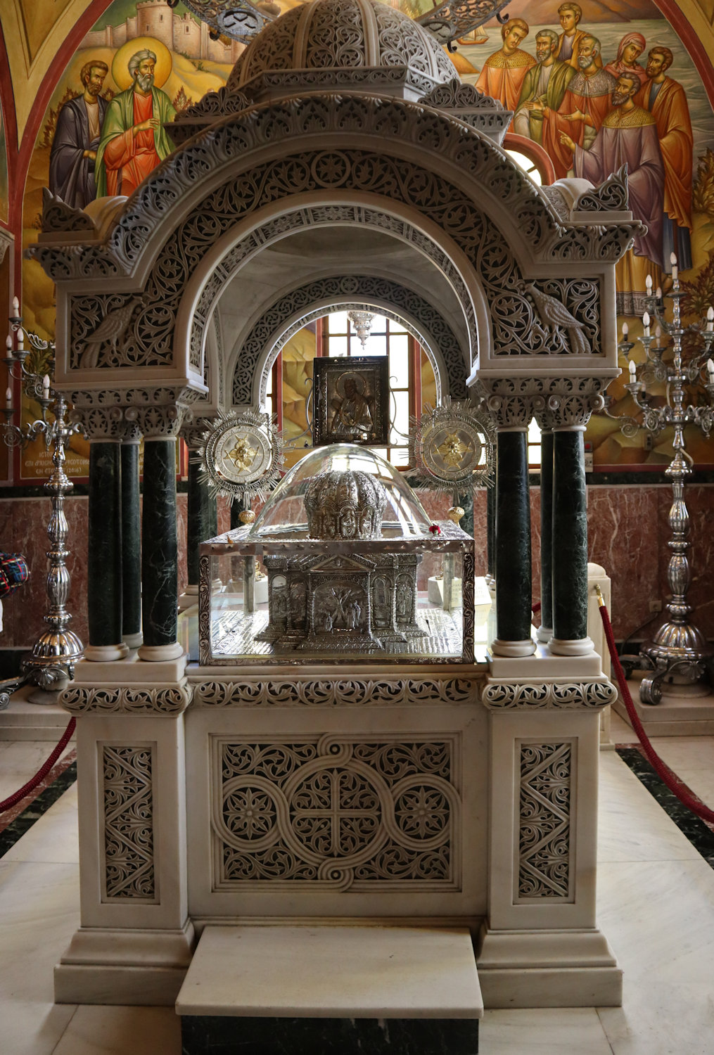 Andreas' Kopfreliquie in der Andreaskathedrale in Patras