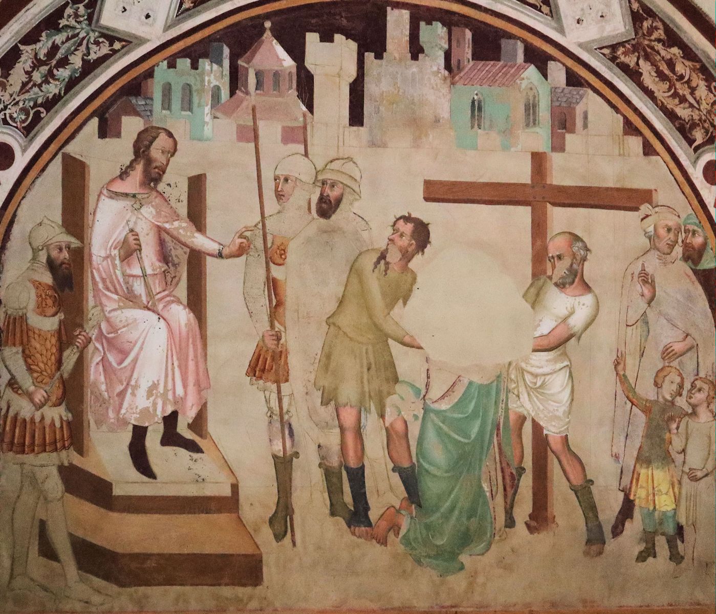 Bartolo di Fredi: Andreas' Martyrium, um 1362, in der Klosterkirche San Lucedio in Poggibonsi