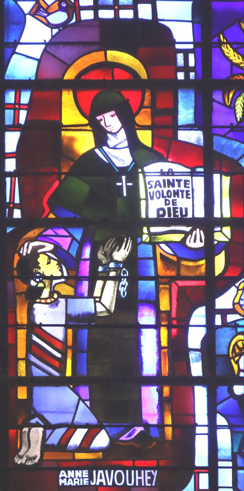 Hébert Stevens: Glasfenster, 1952, in der Kathedrale in Senlis
