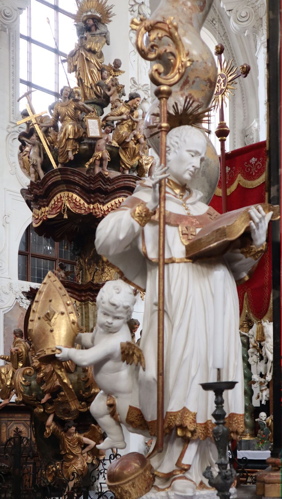 Altarstatue, um 1740, in der Kirche des ehemaligen Klosters Neuzelle bei Eisenhüttenstadt